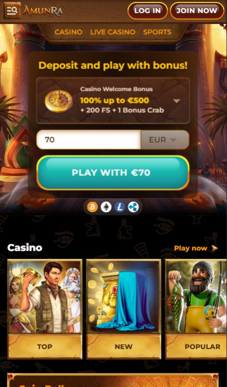 AmunRa Casino Review