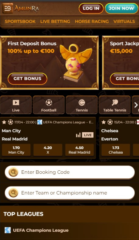 AmunRa Casino Sports betting