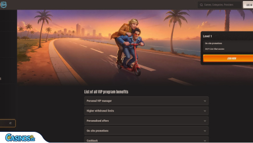 Neon54 Casino VIP program