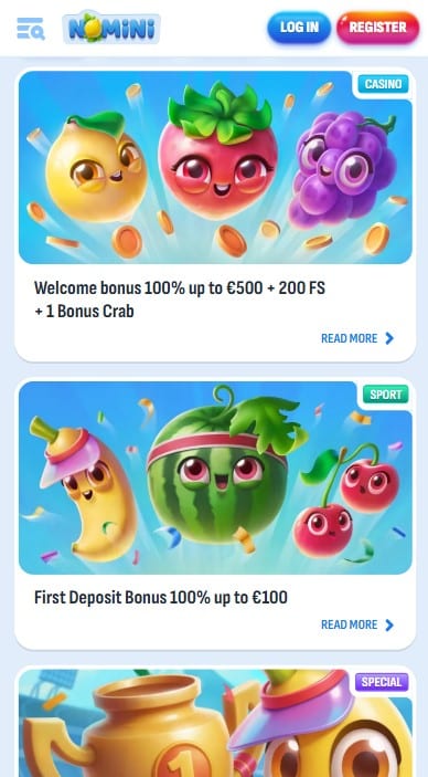 Nomini Casino Bonuses