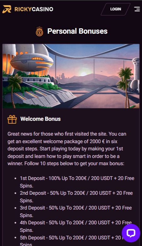 Ricky Casino Promotions