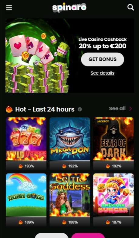Spinaro Casino Games