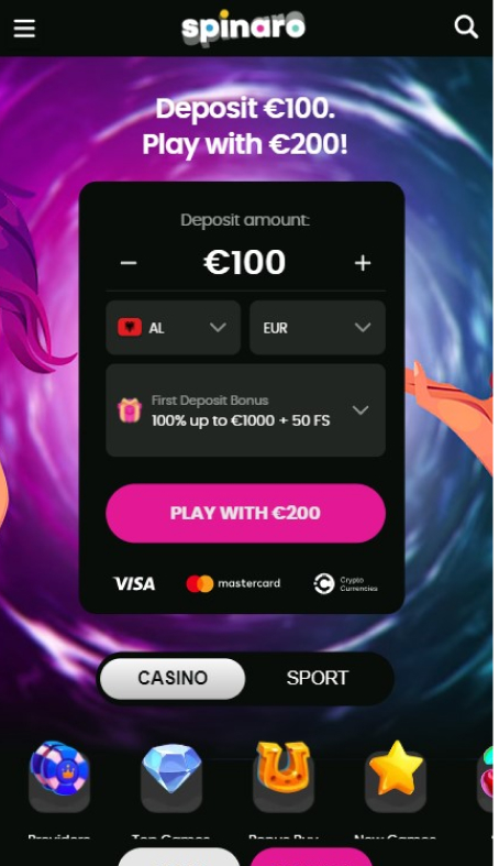 Spinaro Casino Review