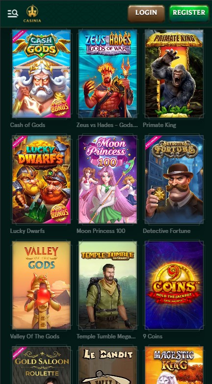 Casinia Casino Games