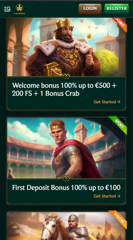 Casinia Casino Promotions