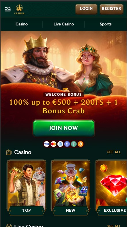 Casinia Casino Review