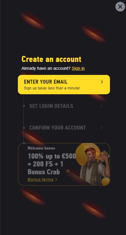 FezBet Casino SignUp