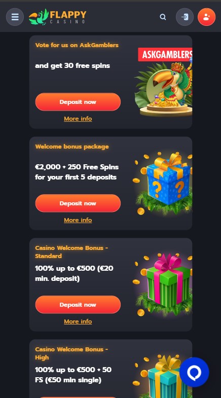 Flappy Casino Promotions