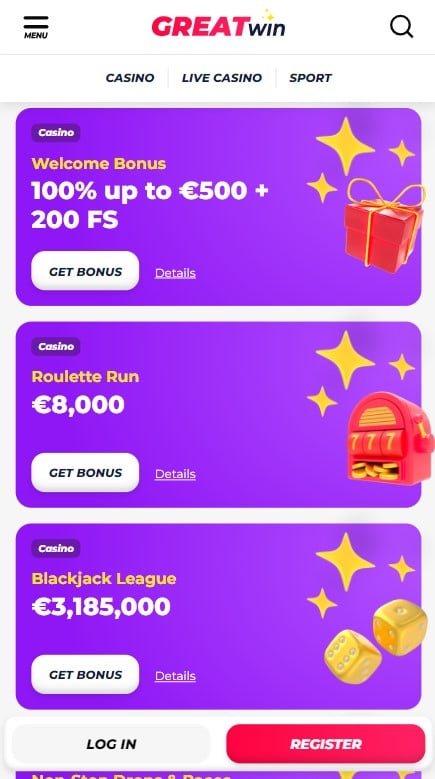 GreatWin Casino Promotions