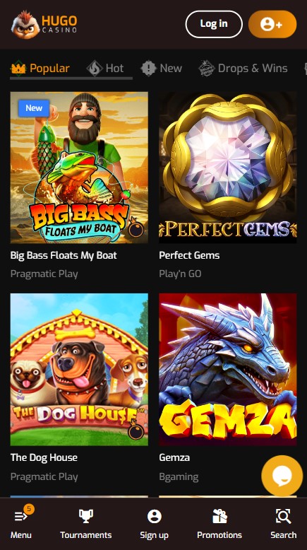 Hugo Casino Games