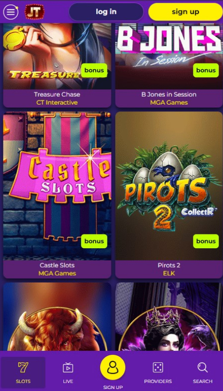 Jacktop Casino Games
