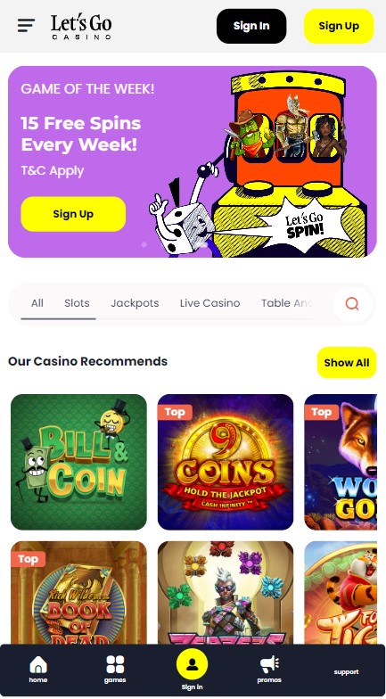 Let'sGo Casino Review