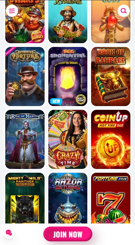 OhMySpins Casino Games