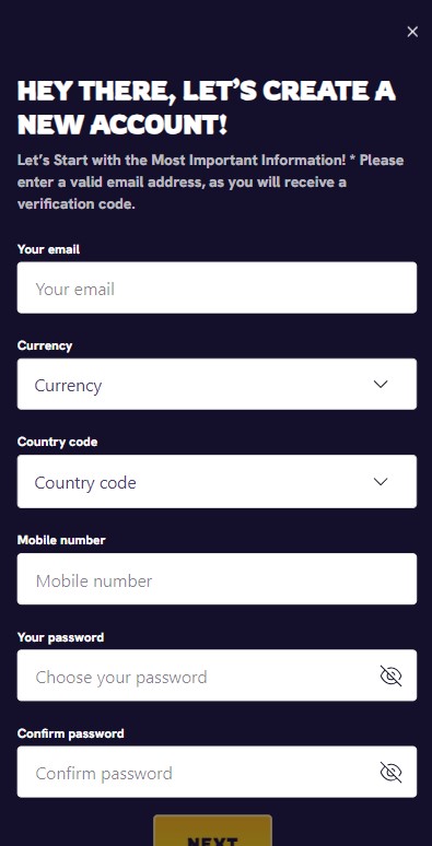 OneStep Casino Sign Up