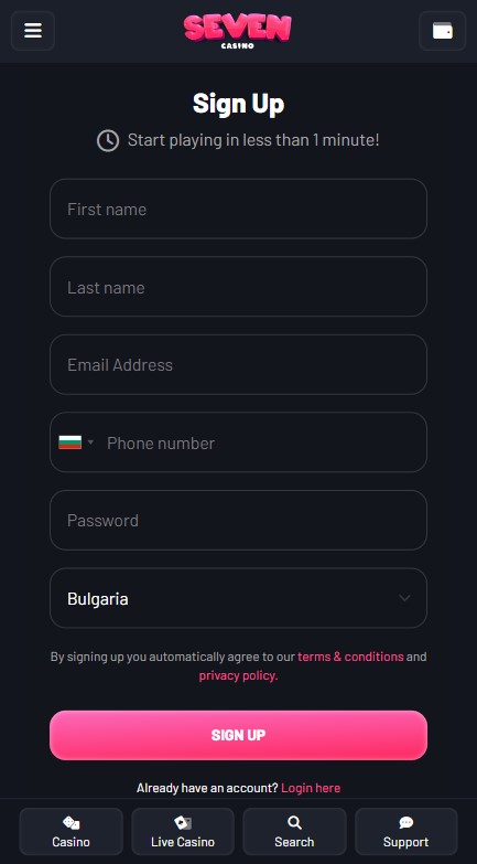 Seven Casino Sign Up