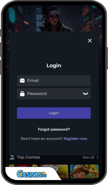 Winsane Casino Login from Mobile