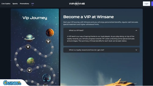 Winsane Casino VIP Programm