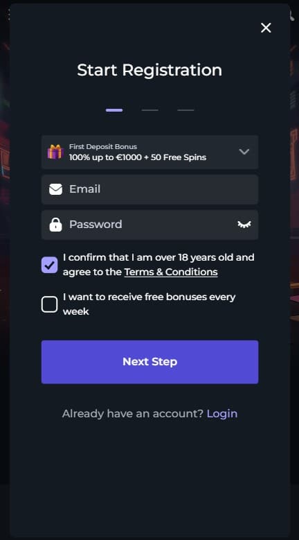 Winsane Sign Up