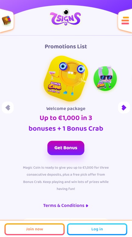 7Signs Casino Promotions