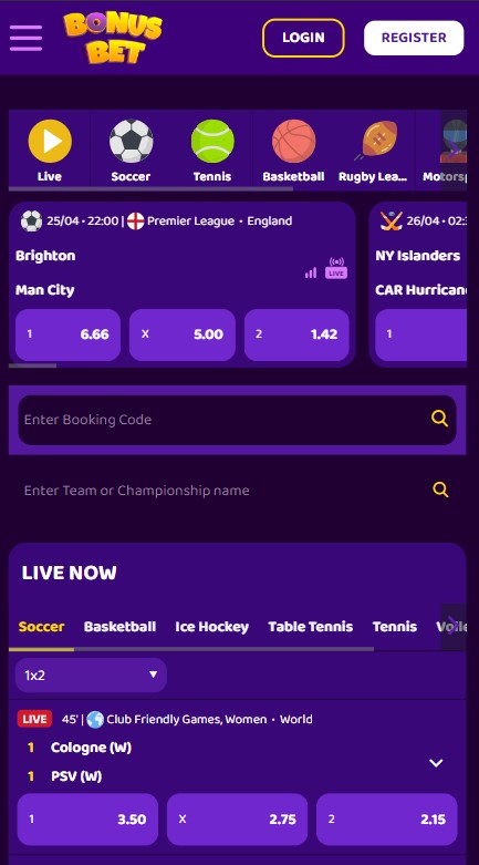 BonusBet Casino Sportsbook