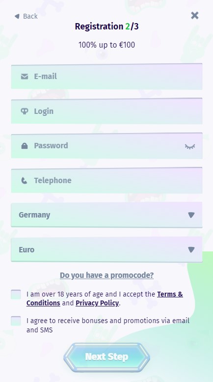 Casombie Casino Sign Up