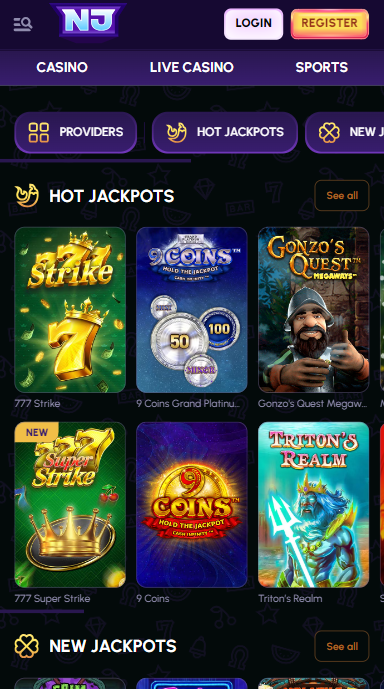NovaJackpot Casino Jackpots