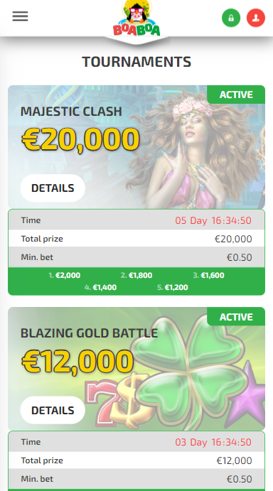 BoaBoa Casino Tournaments