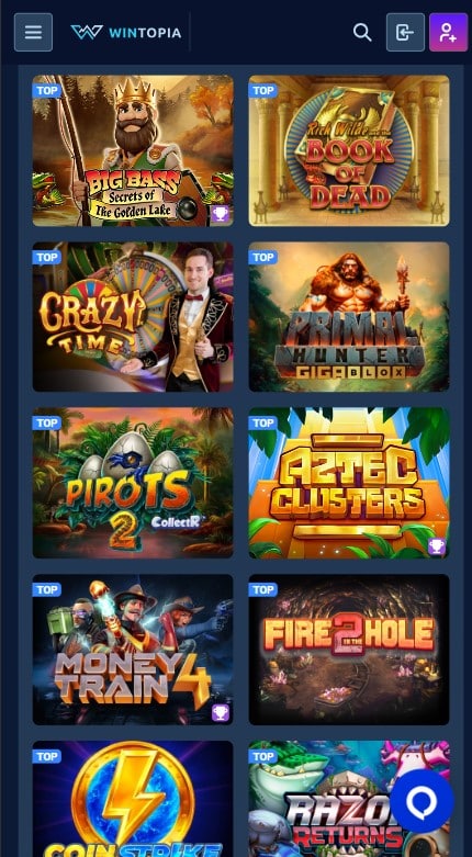 Wintopia Casino Games