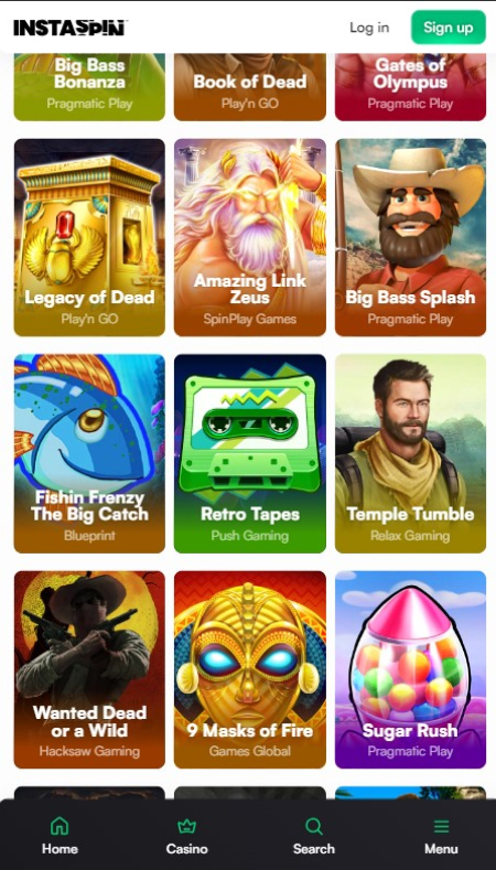 Instaspin Casino Games