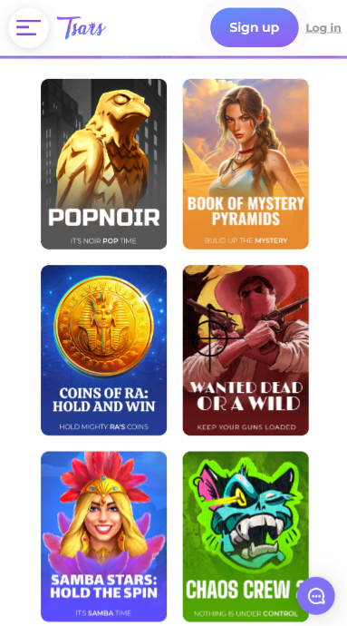 Tsars Casino Games