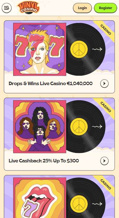 Vinyl Casino Promotions