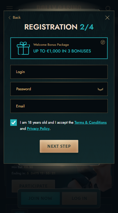 Dolly Casino Sign up