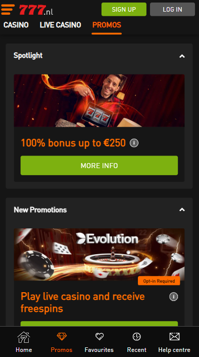Casino777 promotions