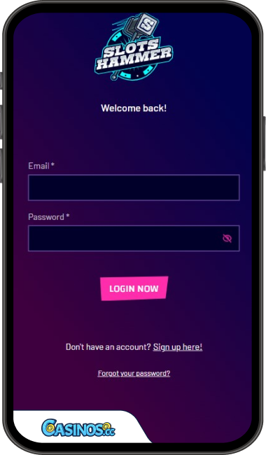 Slots Hammer Casino Login from Mobile