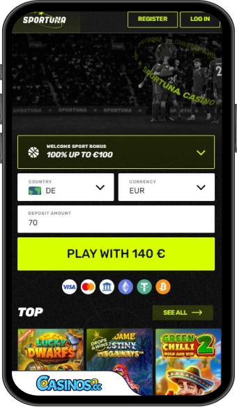 Sportuna casino Mobile App