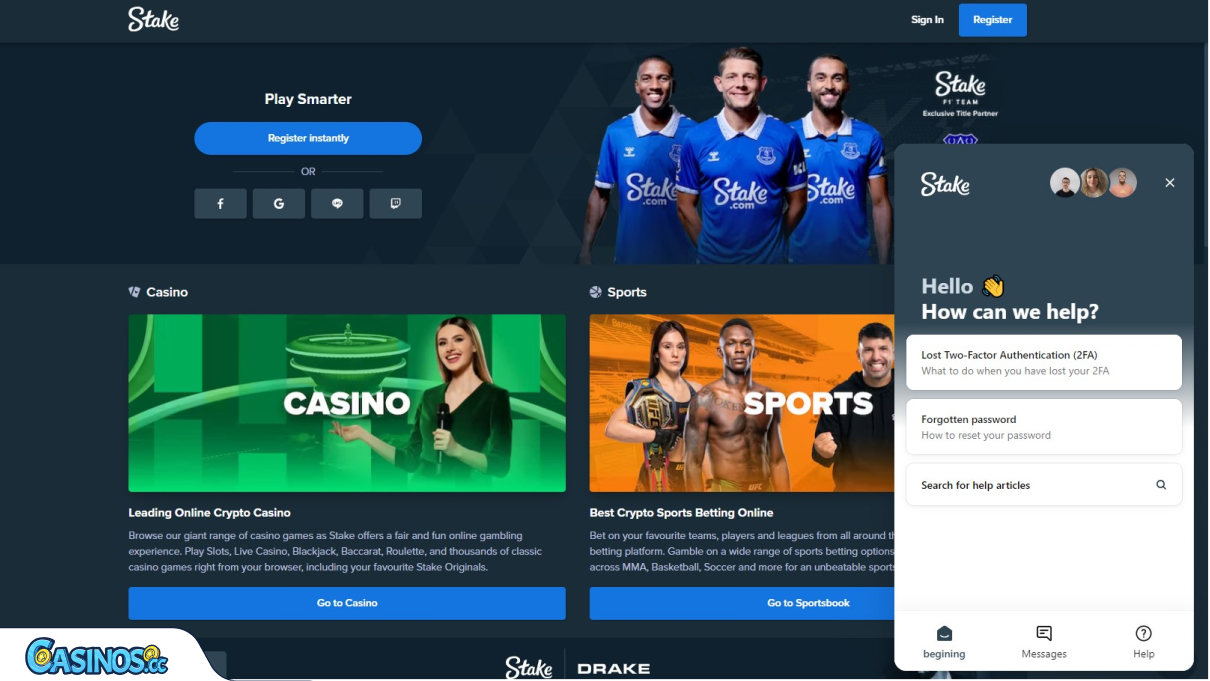 Stake casino Support