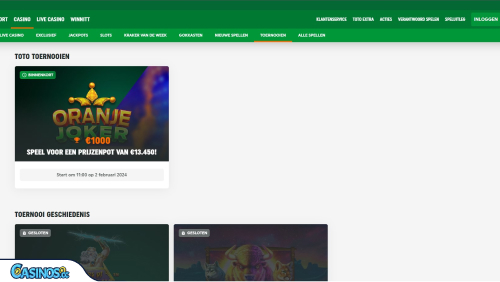 TOTO Casino Tournaments