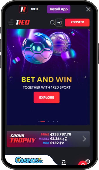1Red casino Mobile App