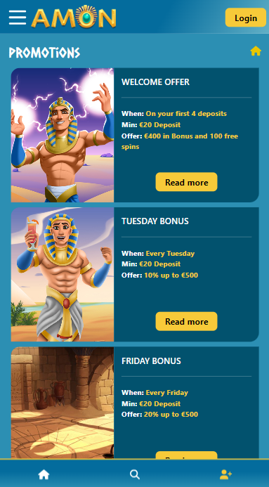 Amon Casino Promotions