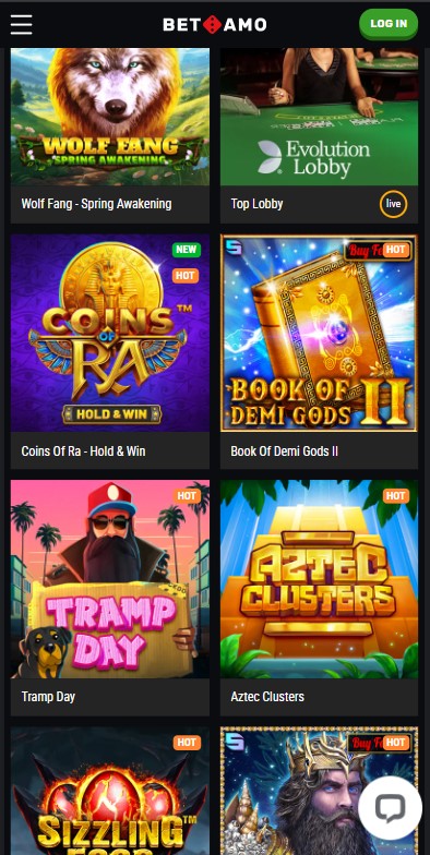 Betamo Casino Games