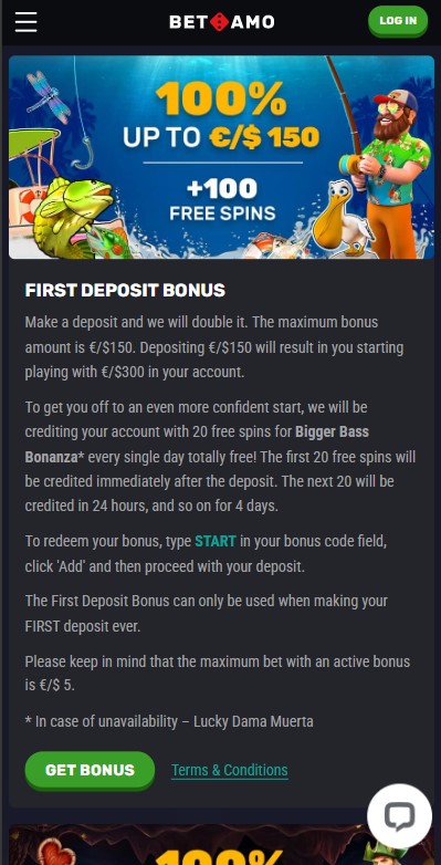 Betamo Casino Promotions