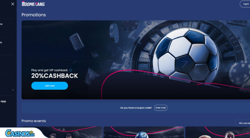 BoomerangBet casino Bonuses
