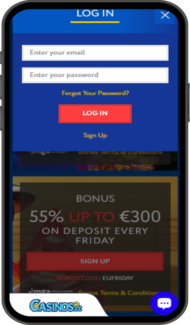 EUSLOT Casino Login