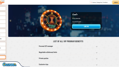 ExtraVegas Casino VIP program