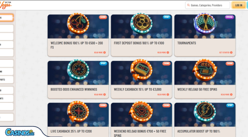 ExtraVegas casino Bonuses