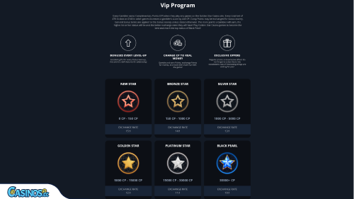 Golden Star Casino vip program