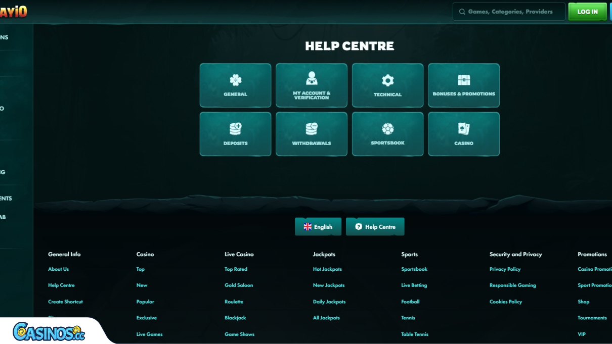 Playio Casino Support