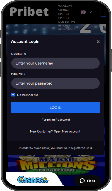 Pribet Casino Login