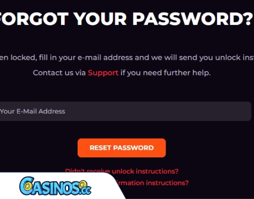 Probleme beim Einloggen_ im Spinch Casino