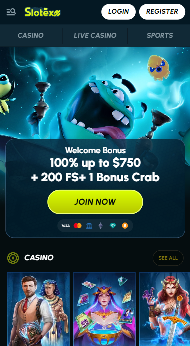 Slotexo Casino Lobby